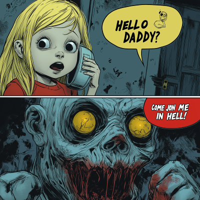 Surreal Comic Scene