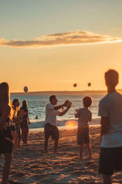 Beach Egg Toss Event