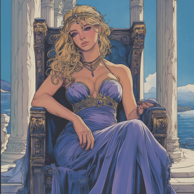 Queen on Throne