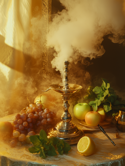 Hookah on Bar Table