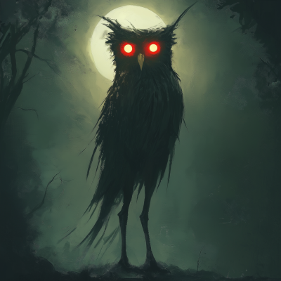 Demonic Owl Figure