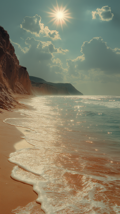 Surreal Beach on Mars