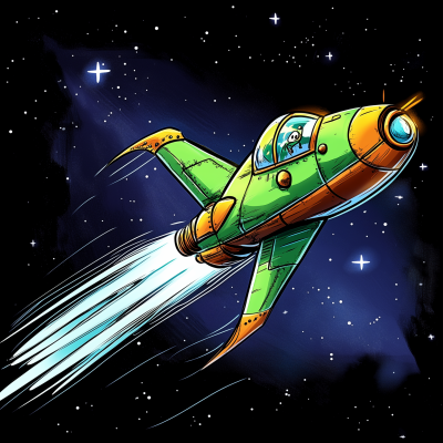 Fast Flying Spaceship