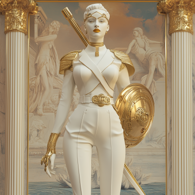 Modern Athena Statue