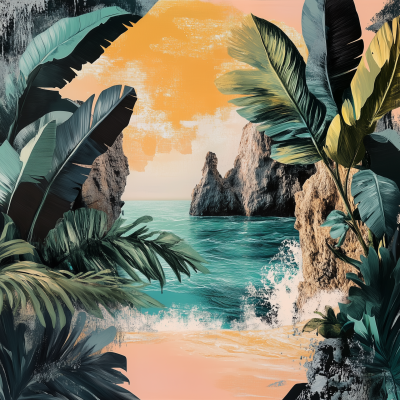 Serene Beach Sunset