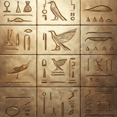 Egyptian Hieroglyphic Pattern