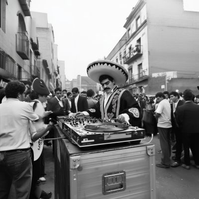 DJ in Mariachi Suit