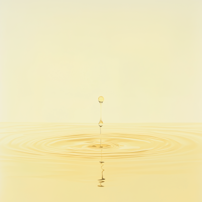 Serene Water and Oil Drop