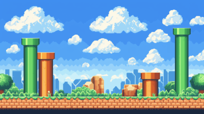 Pixel Art Sky