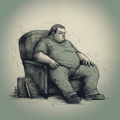 Gloomy Man in an Armchair