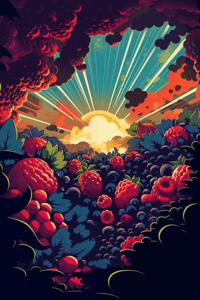 Berry Burst Art