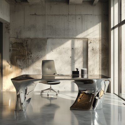 Brutalist Home Office