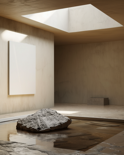 Minimalist Brutalist Interior