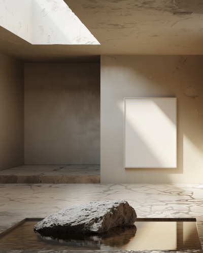 Minimalist Brutalist Interior