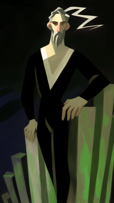 Zeus in Minimalist Style