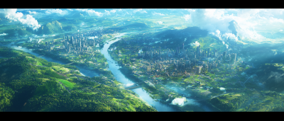 Modern Tokyo Skyline