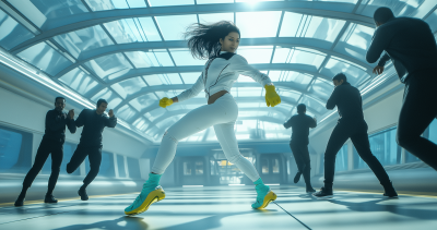 Futuristic Action Scene