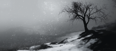 Snowy Mountain Night