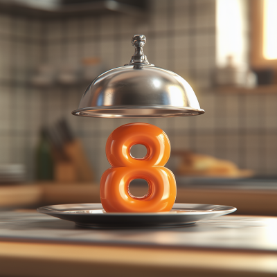 Orange Number Block