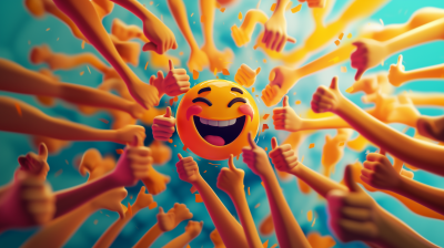 Dynamic Emoji Man Illustration