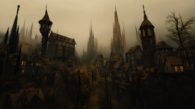 Deserted Fantasy Metropolis