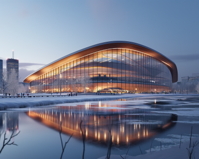 Ottawa Senators Arena at Twilight
