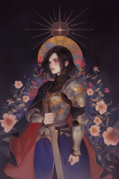 Floral Knight Portrait