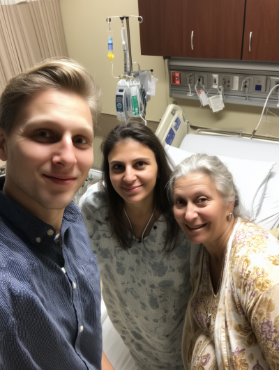 Pregnant Family Moment