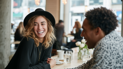 Laughing over Coffee