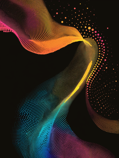 Neon Pixel Waves