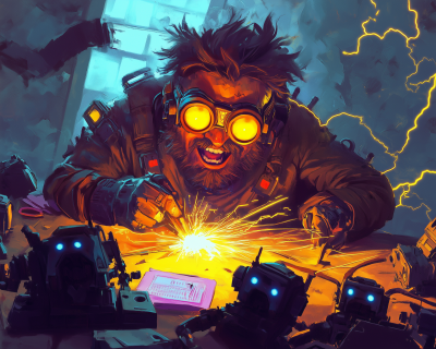 Chaotic Cyberpunk Inventor