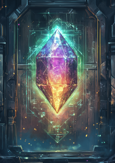 Glowing Gemstone Card