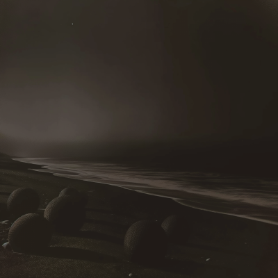 Black and White New Zealand Landscape