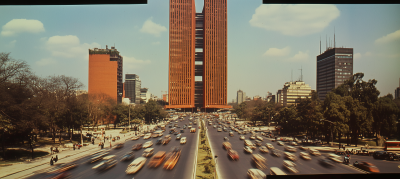 Brutalistic Skyscraper in Mexico