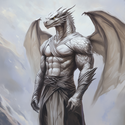 Charismatic Silver Dragonborn