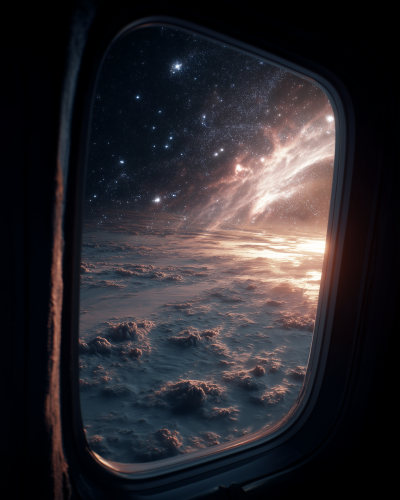 View from a Boeing 747