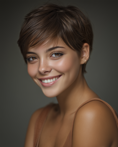 Smiling Portrait of a Young Woman
