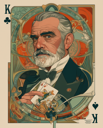 Art Deco King of Clubs