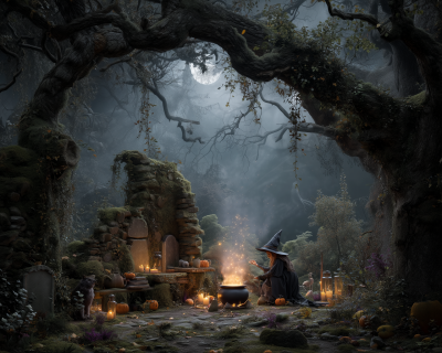 Nighttime Rituals in the Forest