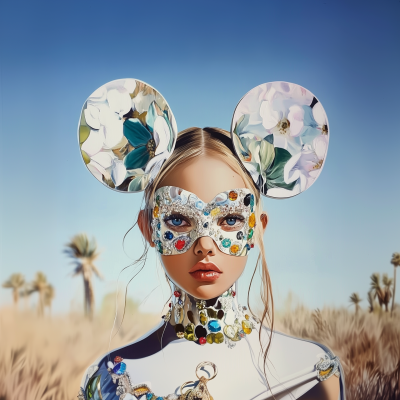 Floral Fashion in Desert
