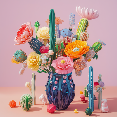 Colorful Vase Decoration