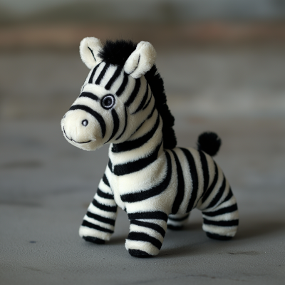 1990s Zebra Stuffed Animal Advertisement