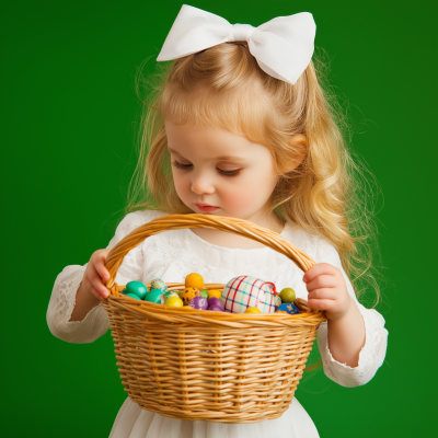 Vibrant Easter Basket