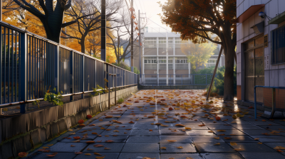 Quiet Afternoon at High School