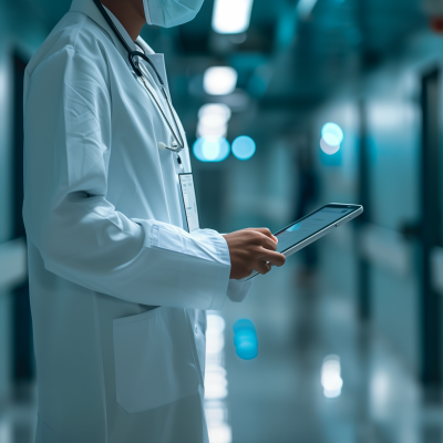 Doctor in Modern Hospital