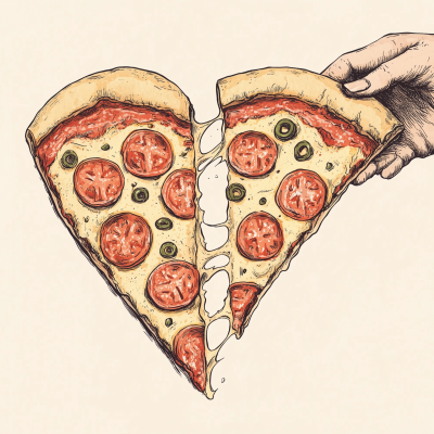 Heart Shaped Pizza