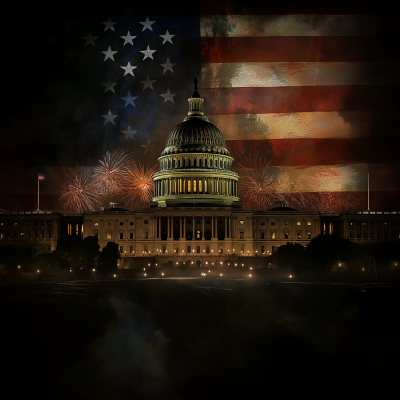 Washington DC Night Skyline