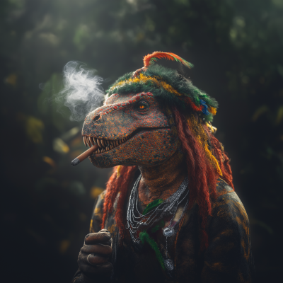 Tyrannosaurus Rex with Cigar