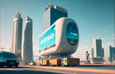 Futuristic City Shopping