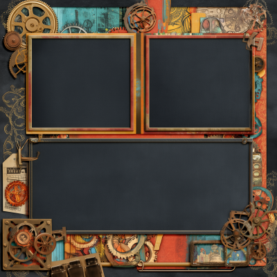 Steampunk Scrapbook Page
